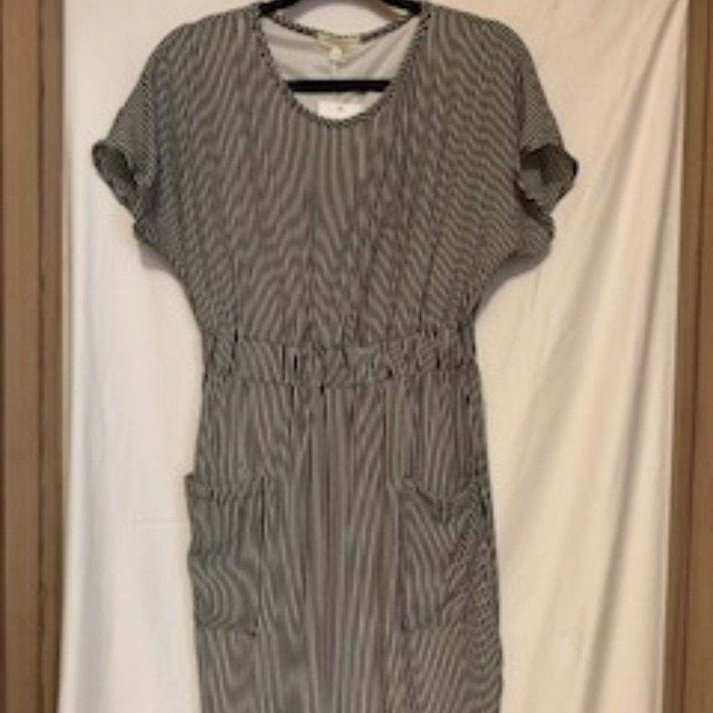 Black & White Striped Theo Dress